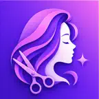 AI Hairstyle Try On : Hairvia iOS Icon