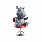 Barstool Hippo Stickers iOS Icon