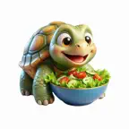 Tortoise Salad Stickers iOS Icon