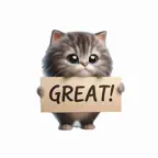 Great Kitten Stickers iOS Icon