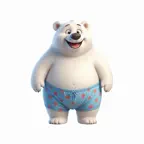 Underpants Polar Bear Stickers Icon