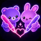 Neon Draw & Draw Together icon