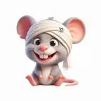 Bandage Rat Stickers Icon