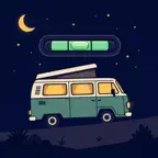 Van Level: RV Sleep Flat iOS Icon