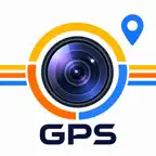 GPS Map Camera Geo Photos iOS Icon