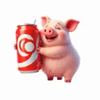 Cola Piglet Stickers iOS Icon