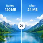 Album Compression iOS Icon
