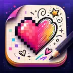 Pixel Coloring Calming Games iOS Icon
