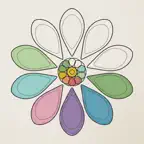 Sunday Painter - Coloring Book iOS Icon