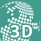 World Map Puzzle 3D iOS Icon
