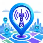 Cellular Tower : 5G Signal Map iOS Icon