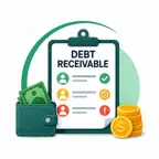 Debt Receivable Balance iOS Icon