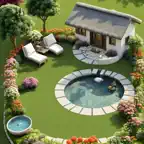 AI Garden Design: Decoration iOS Icon