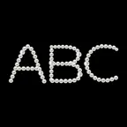 Pearl Jewel Alphabet Sticker iOS Icon