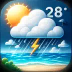 Weather Realtime: Radar & AQI Icon