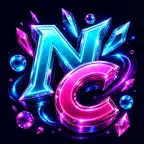 Neon Cascade iOS Icon