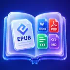 EPUB to Word & PDF Converter iOS Icon
