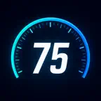 GPS Speedometer Simple iOS Icon