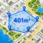 Field Area Measure: GPS Map iOS Icon