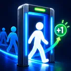 Gate Counter: Live Capacity iOS Icon