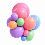 BalloonFlow AI: Garland Design Icon
