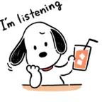Super Confident Snoopy Sticker iOS Icon