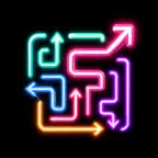Arrow Puzzle: Neon Escape Game iOS Icon