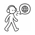 WalkLingo: Learn as You Walk iOS Icon
