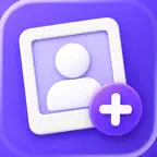 Add Person To Photo iOS Icon