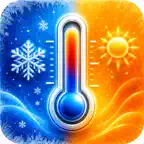 Thermometer: Weather map & AQI icon