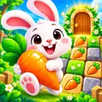 Bunny Fruit: Carrot Puzzle iOS Icon
