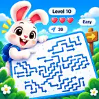 Arrow tap puzzle : Bunnytap iOS Icon
