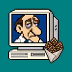 Конторка: батракан в офисе iOS Icon