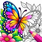 Tintly - Coloring Book iOS Icon