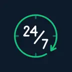 Open 24/7 — What's open now Icon