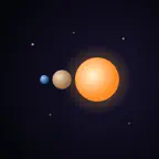 Cosmic Scale: Size Comparison iOS Icon