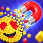 Pixel Pull: Color Magnet iOS Icon