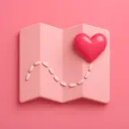 Cutie Maps: Girly Navigation iOS Icon