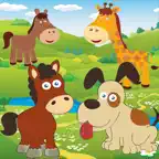 Puzzle: Animal gravity for toddlers and kids iOS Icon