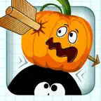 Stickman Pumpkin Shooting Showdown Bow and Arrow Free: Halloween Edition iOS Icon