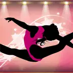 Fun Girly Girl Gymnastics iOS Icon