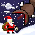 Super Mega Worm Vs Santa Saga iOS Icon