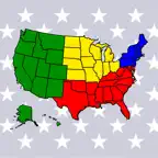 50 US States - American Quiz iOS Icon