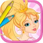 Princesses Coloring Book - color and paint the princess iOS Icon