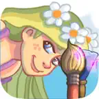 paint and discover the princess Rapunzel - Girls coloring game Rapunzel iOS Icon