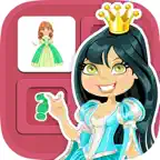 Memory game princesses: learning game of brian training for girls and boys iOS Icon
