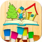 Coloring book for kids - drawings color games iOS Icon