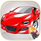 汽车油漆魔术 - 汽车着色页 iOS Icon