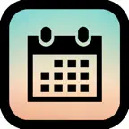 ロック画面カレンダー iOS Icon