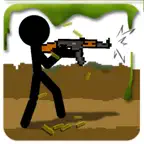 Stickman and gun iOS Icon